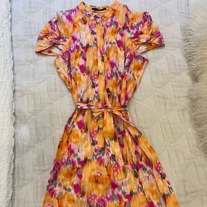 HUGO BOSS Print Dress with Tie